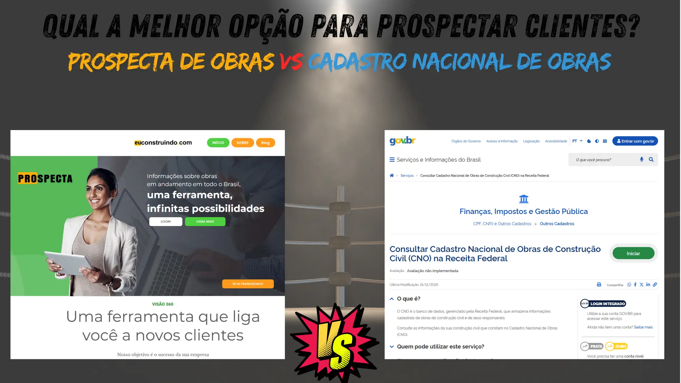 Prospecta Obras vs Cadastro Nacional de Obras: Qual a Melhor Opção para Prospectar Clientes?