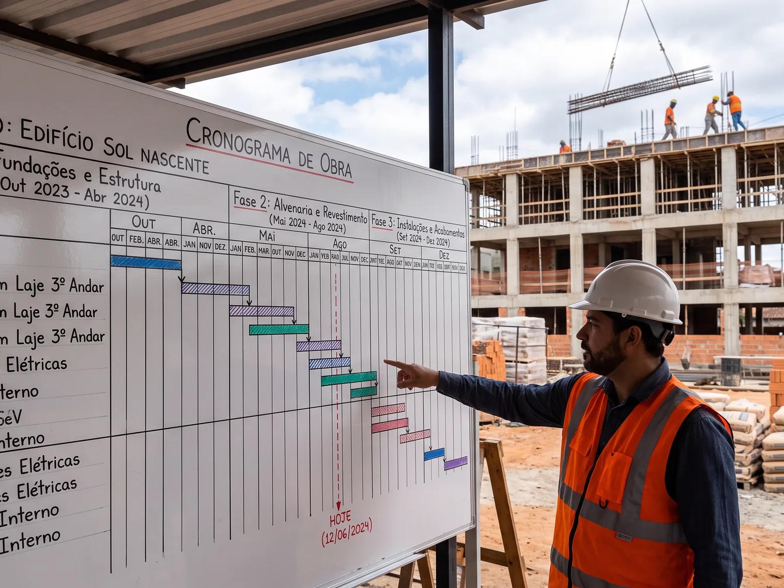 Timing venda construcao cronograma obra